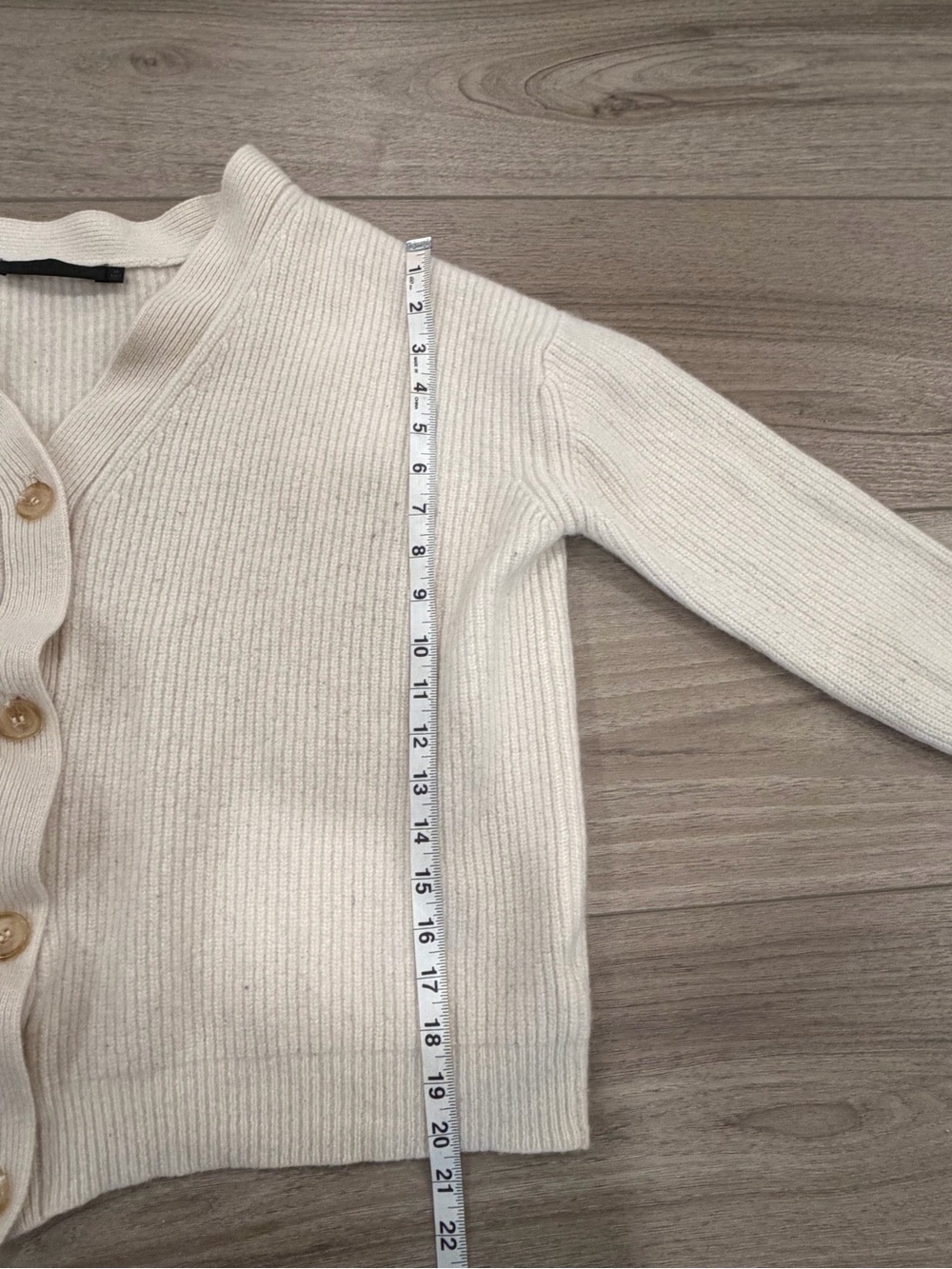 $445 Jenni Kayne Cropped Cashmere Cocoon Cardigan XL oversized boxy - Picture 6 of 9